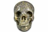 Realistic Brecciated Fluorite Skull #382126-1